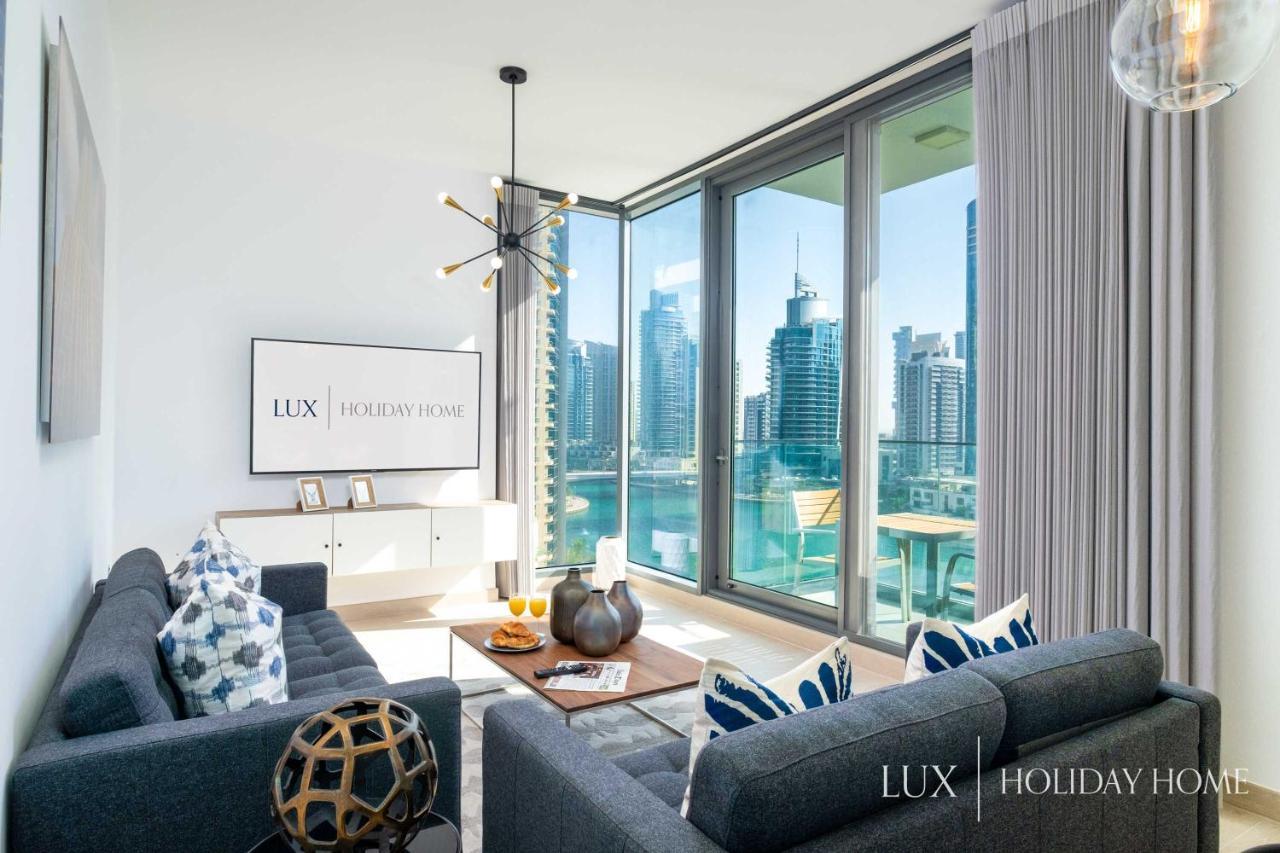 Lux - Contemporary Suite With Full Marina View Dubai Bagian luar foto