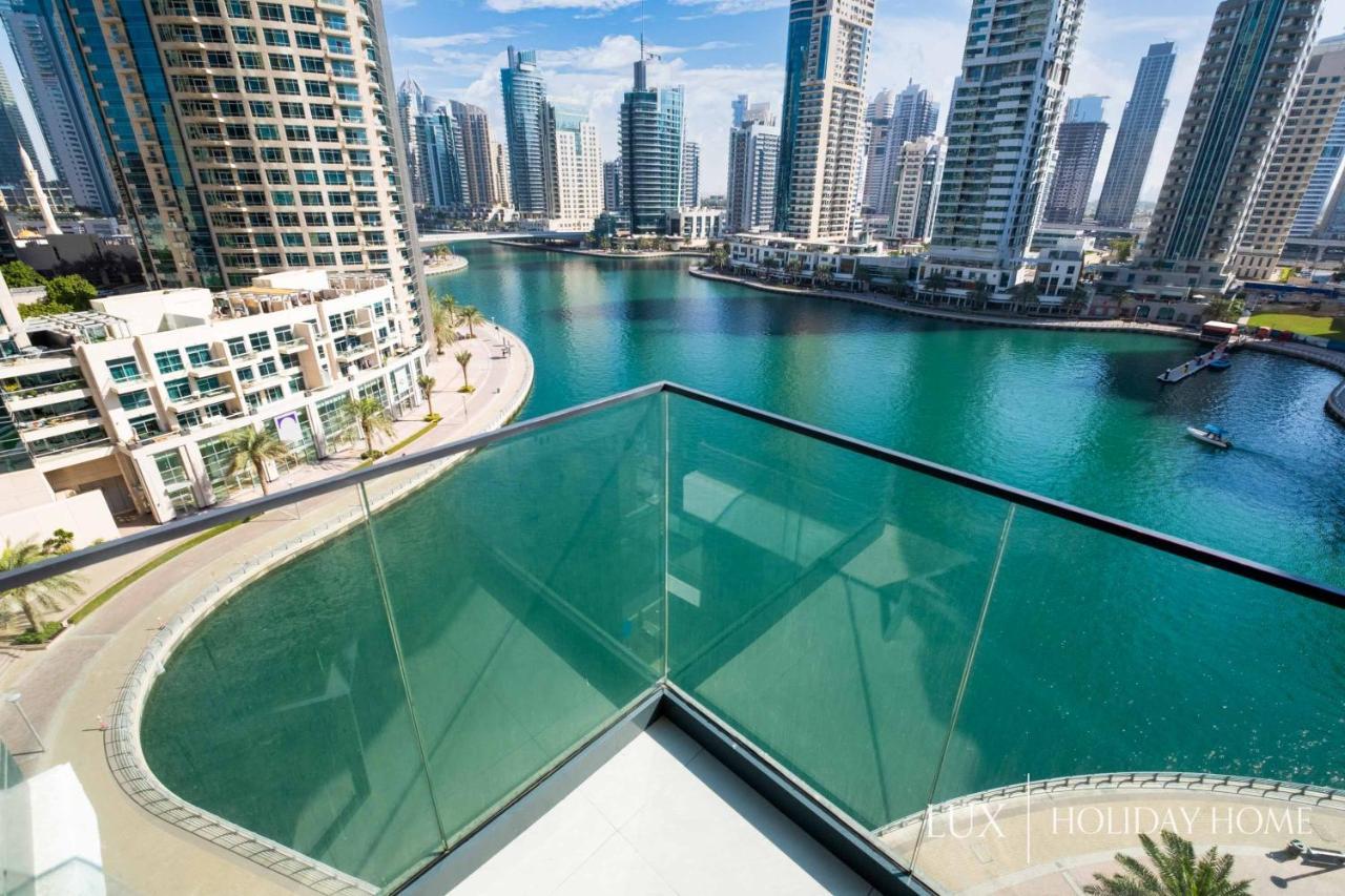 Lux - Contemporary Suite With Full Marina View Dubai Bagian luar foto